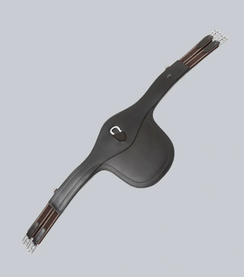 Premier Equine Lizzano Anatomic Leather Stud Girth - Brown
