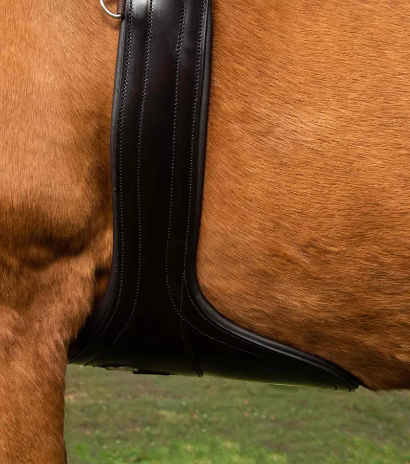 Premier Equine Lizzano Anatomic Leather Stud Girth - Brown-1