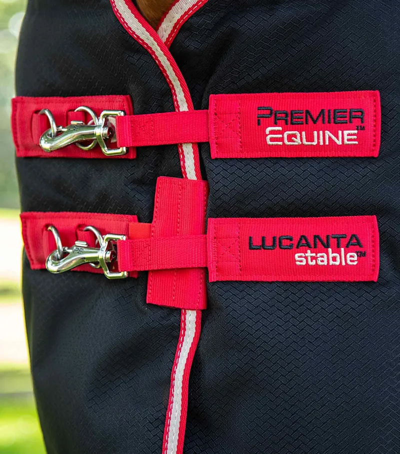 Premier Equine Lucanta Demi 200g Stable Rug - Black-2