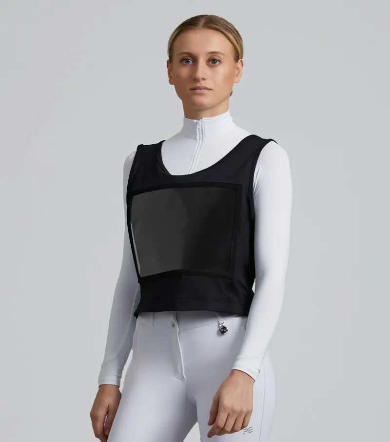 Premier Equine Lycra Vest Competition Bib - Black