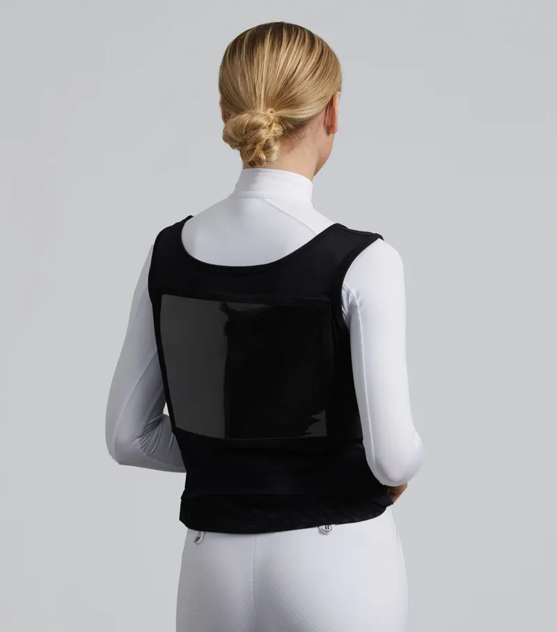 Premier Equine Lycra Vest Competition Bib - Black-1