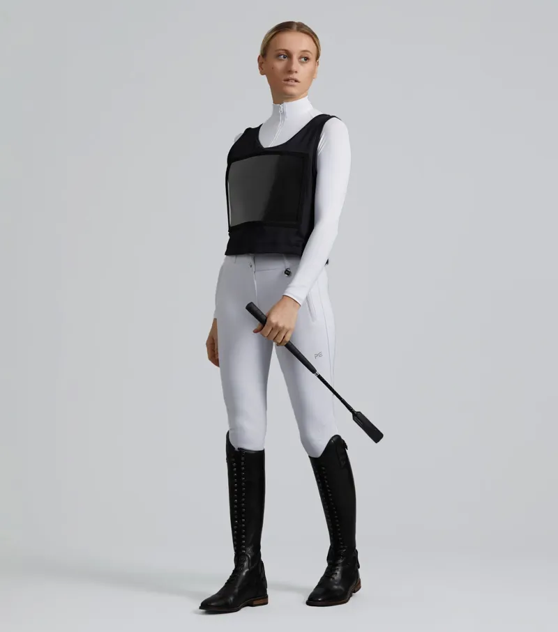 Premier Equine Lycra Vest Competition Bib - Black-2