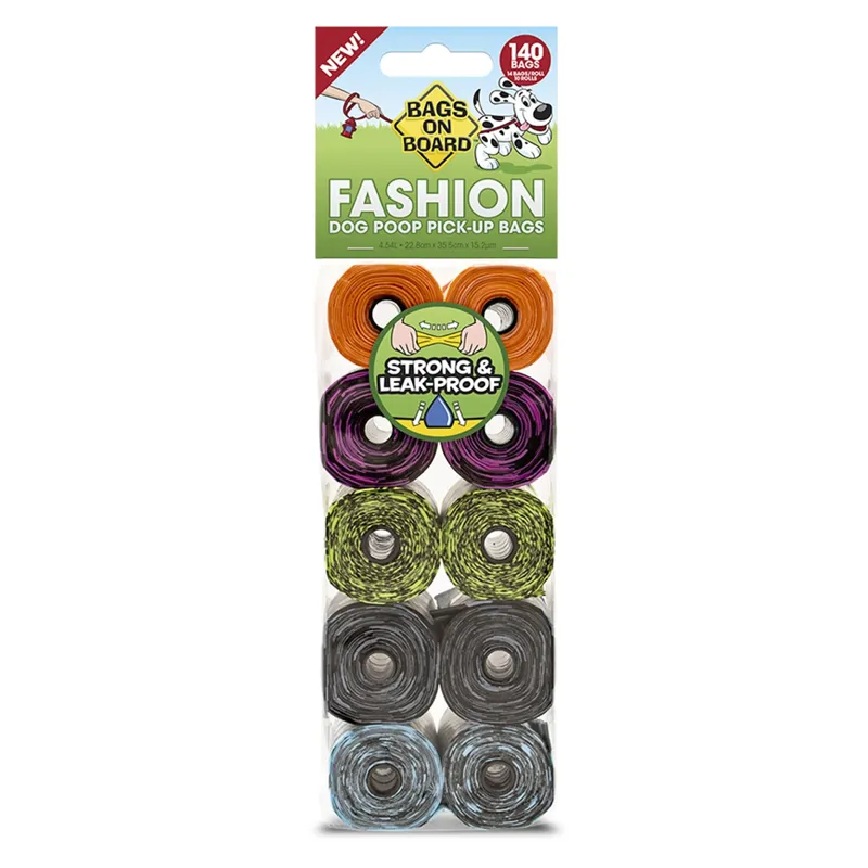 Bags On Board Refill Rolls - 10 X 14 Bags - Patterned