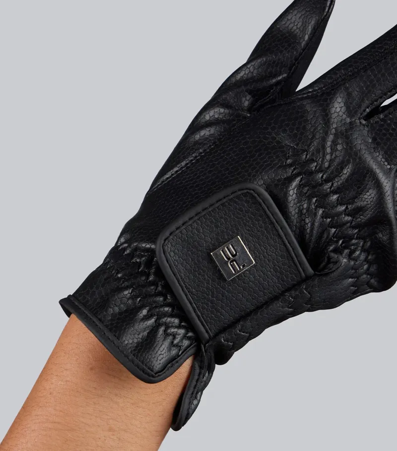 Premier Equine Metaro Riding Gloves - Black-1