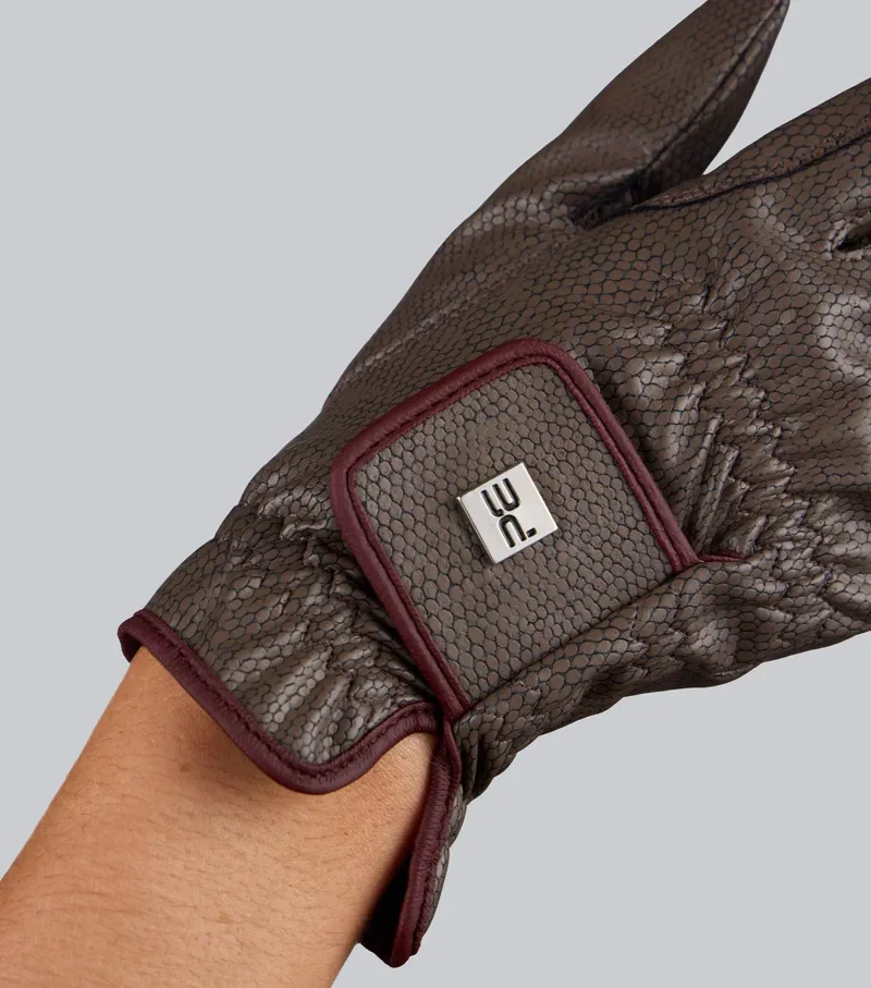 Premier Equine Metaro Riding Gloves - Brown-2