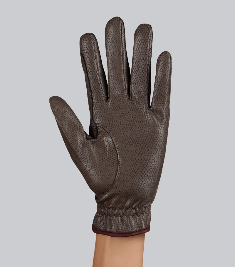 Premier Equine Metaro Riding Gloves - Brown-5