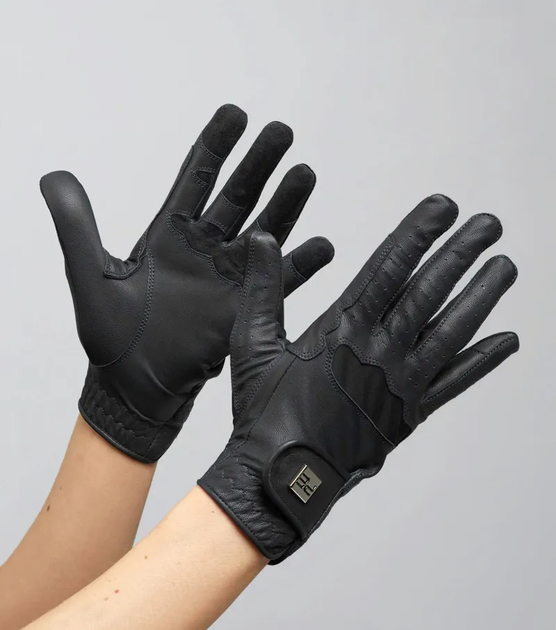 Premier Equine Mizar Ladies Leather Riding Gloves - Black