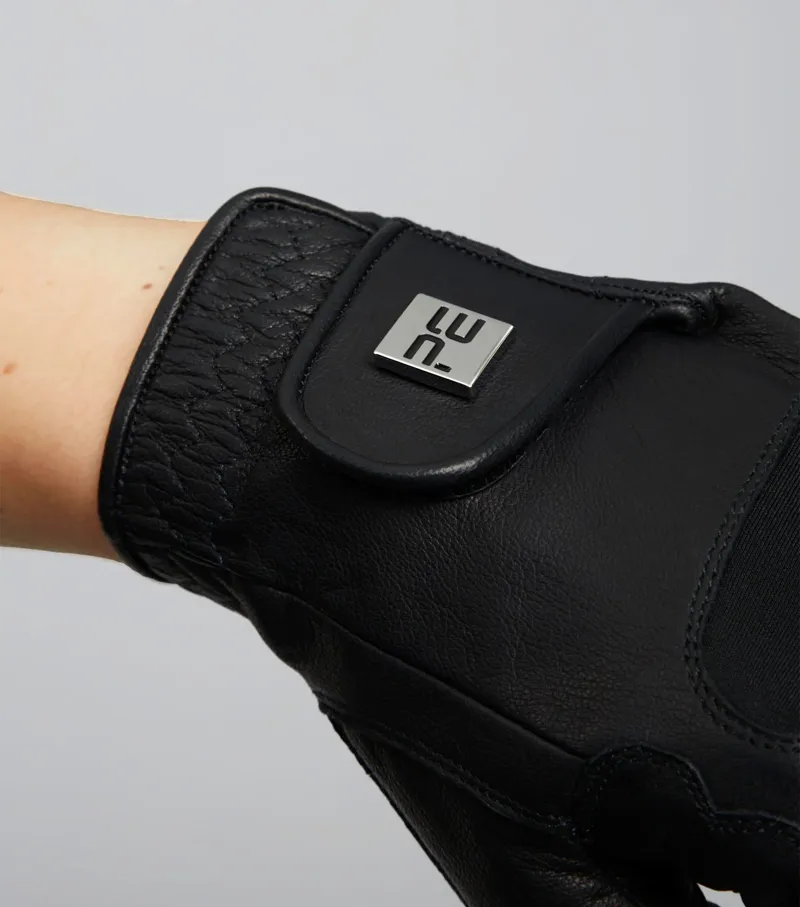 Premier Equine Mizar Ladies Leather Riding Gloves - Black-2