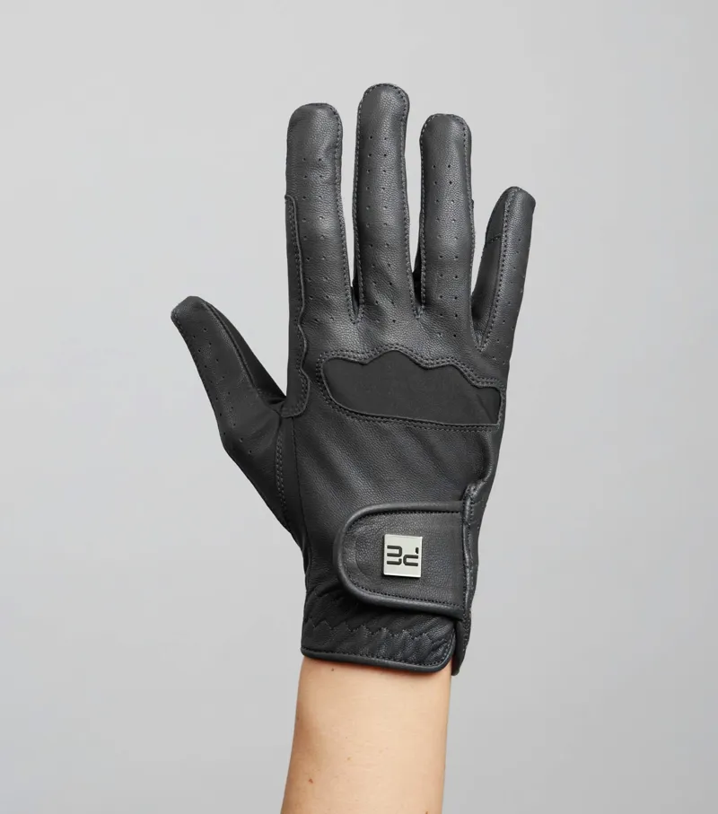 Premier Equine Mizar Ladies Leather Riding Gloves - Black-4