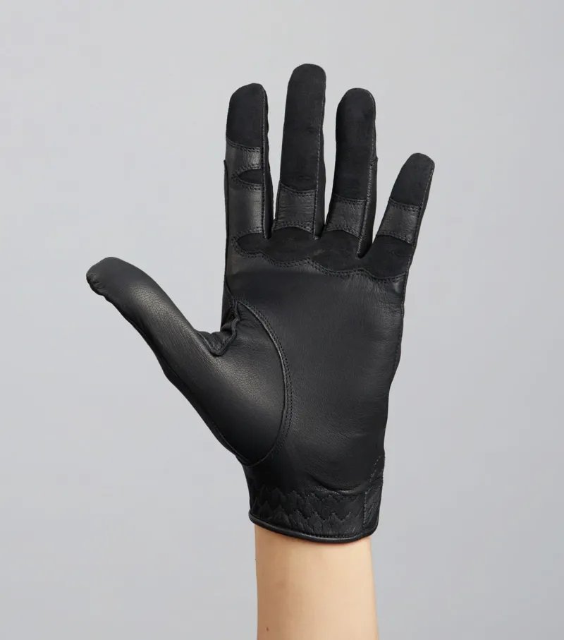 Premier Equine Mizar Ladies Leather Riding Gloves - Black-5