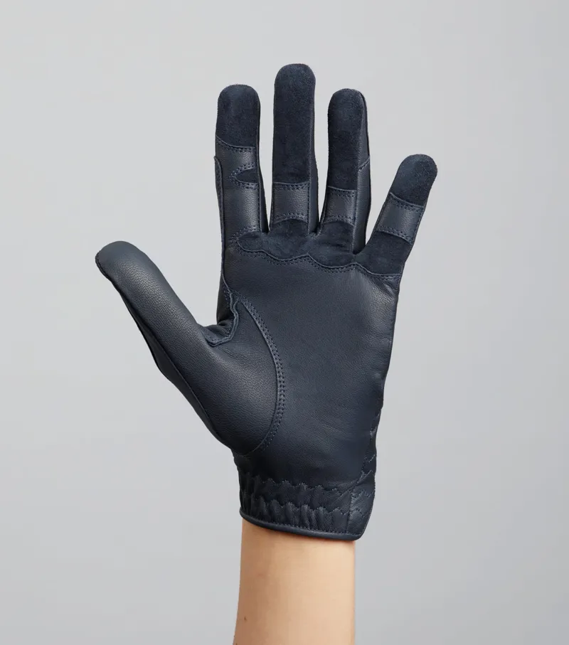 Premier Equine Mizar Ladies Leather Riding Gloves - Navy-5
