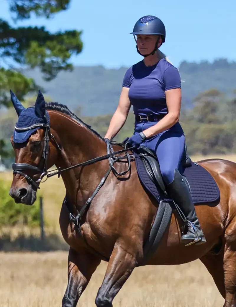 WeatherBeeta Prime Air-Tec All Purpose Saddle Pad - Navy-8