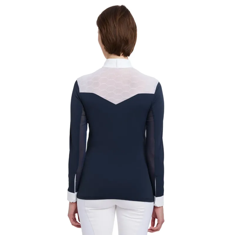 LeMieux Emily Long Sleeve Show Shirt - Navy-1