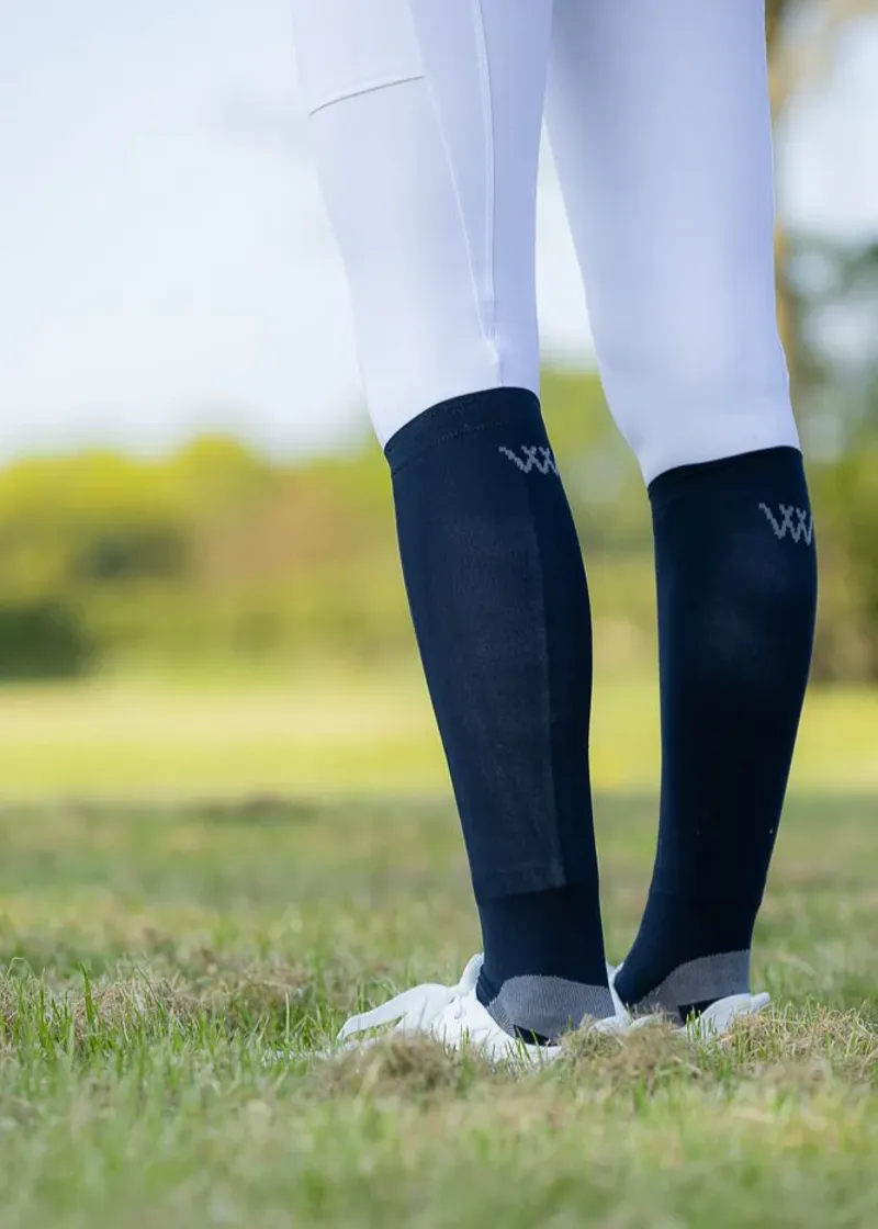 Woof Wear Competition Riding Socks - Navy-1