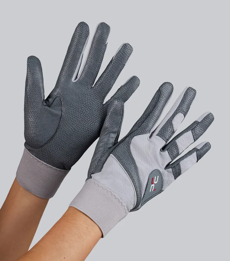 Premier Equine Nexa Riding Gloves - Grey
