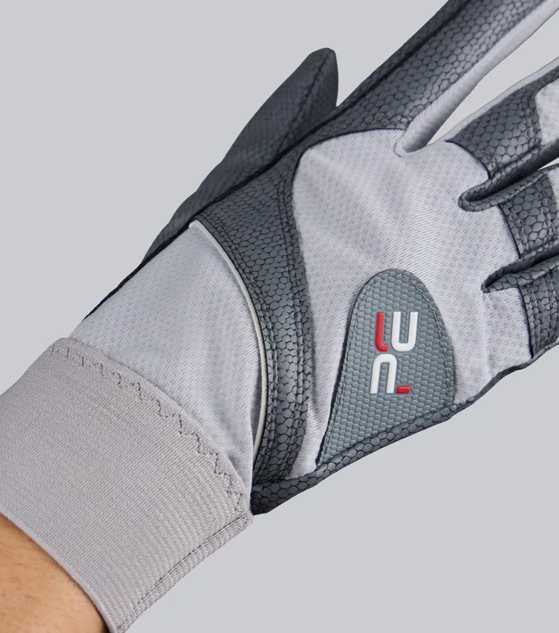Premier Equine Nexa Riding Gloves - Grey-2