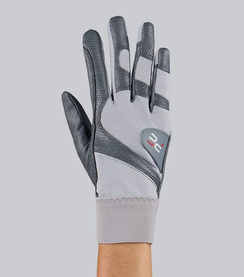 Premier Equine Nexa Riding Gloves - Grey-4
