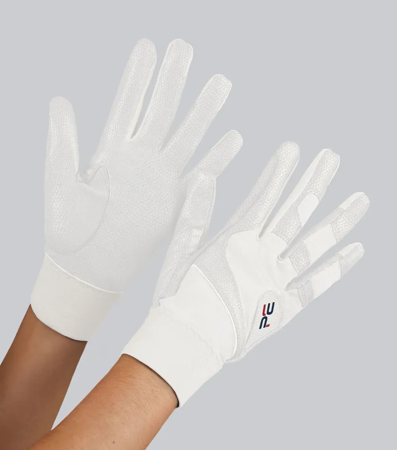 Premier Equine Nexa Riding Gloves - White-2