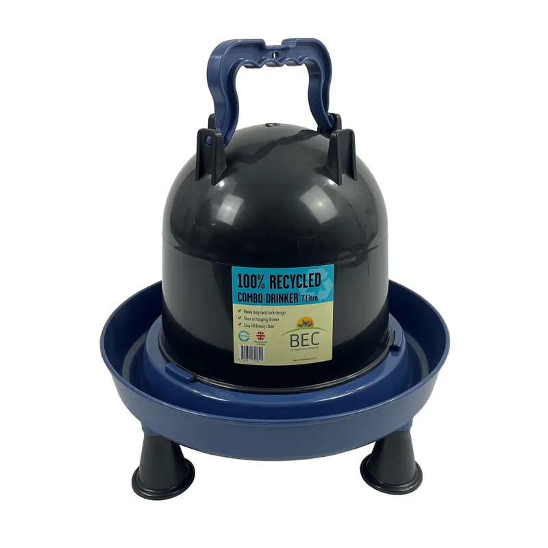 BEC Combo Recycled Drinker with Legs - Blue/Black