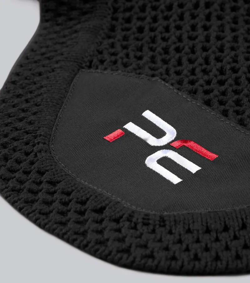 Premier Equine Acoustic Ear Bonnet - Black-1