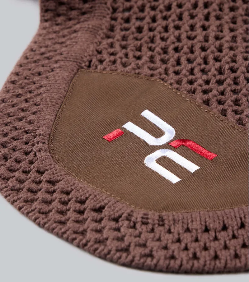 Premier Equine Acoustic Ear Bonnet - Dark Brown-1