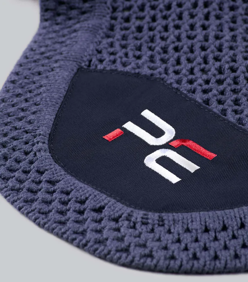 Premier Equine Acoustic Ear Bonnet - Navy-1