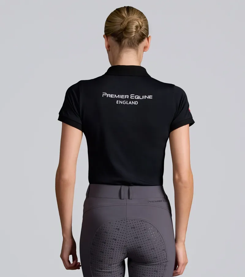 Premier Equine Ladies Team Polo Shirt - Black-2