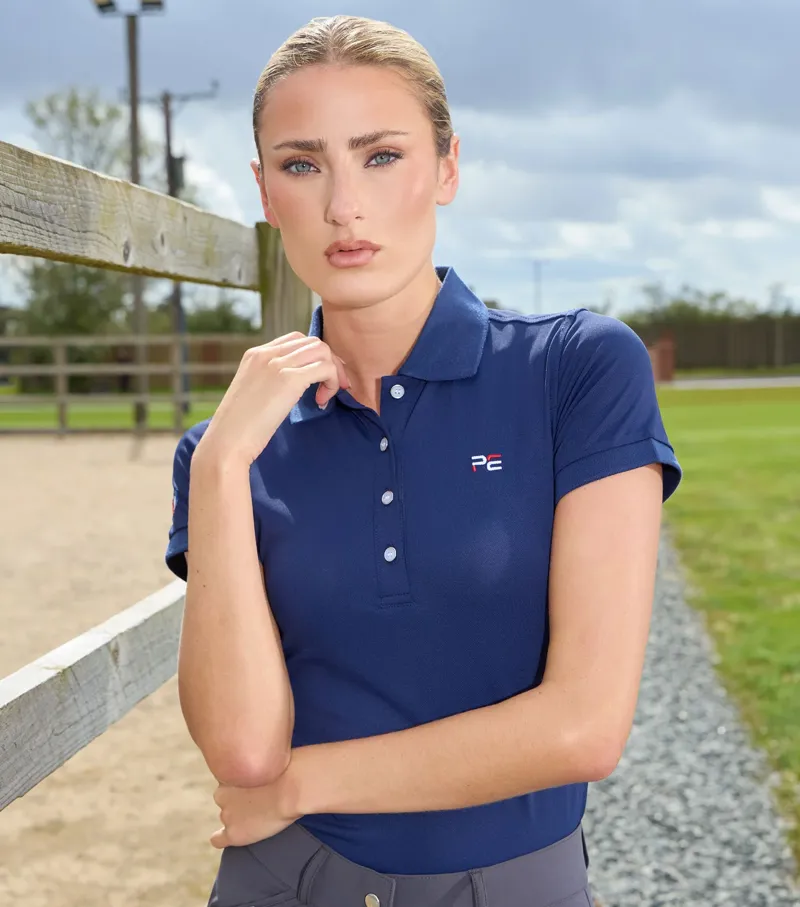 Premier Equine Ladies Team Polo Shirt - Navy-1