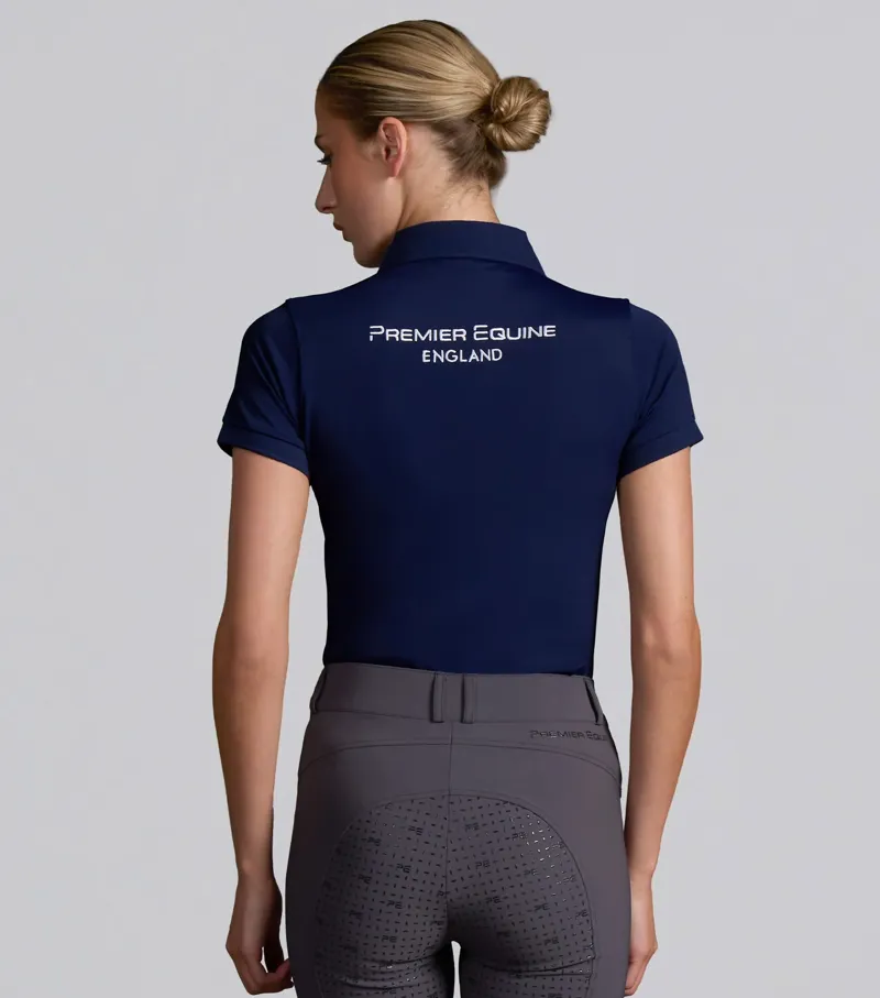 Premier Equine Ladies Team Polo Shirt - Navy-4