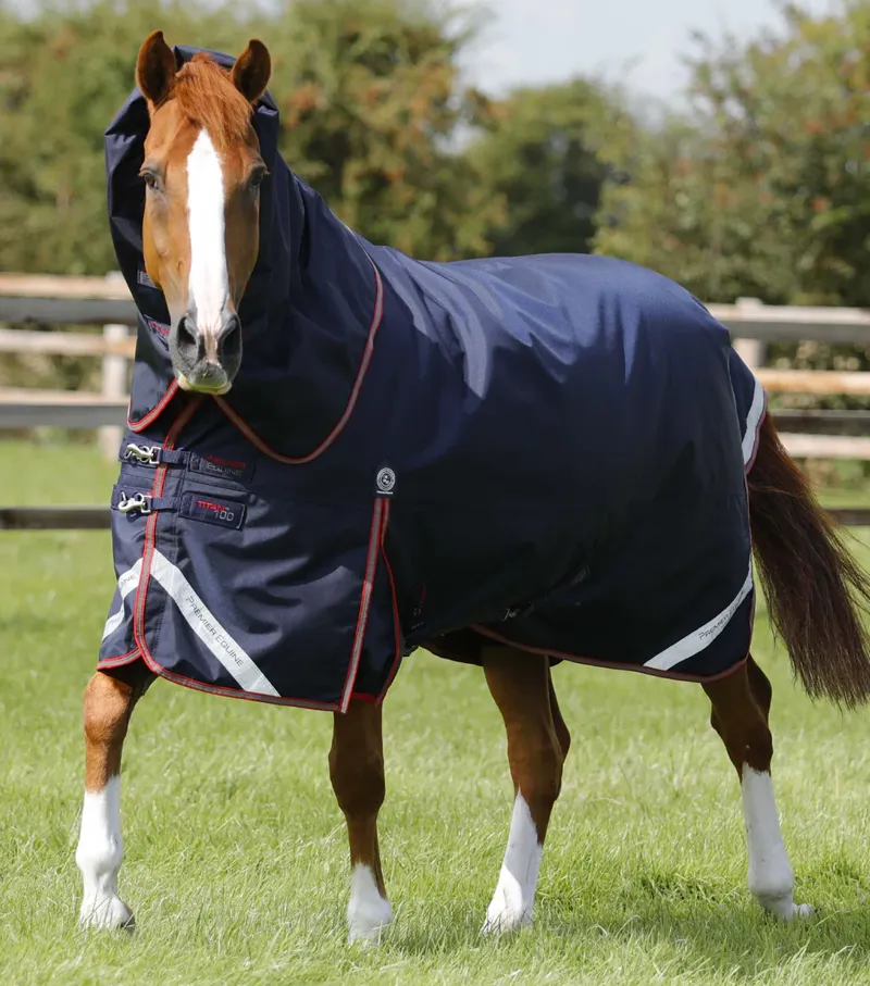 Premier Equine Titan Trio Complete 4 in 1 Turnout Rug - Navy
