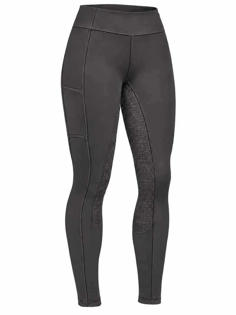 Hatton Park Orleton Childrens Winter Riding Tights - Phantom