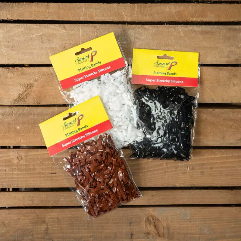 Smart Grooming Super Stretchy Silicone Plaiting Bands - Brown-1