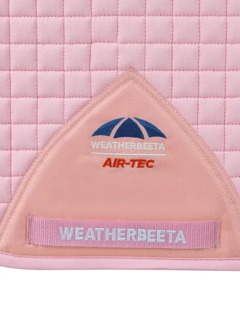 WeatherBeeta Prime Air-Tec Dressage Saddle Pad - Light Pink-1