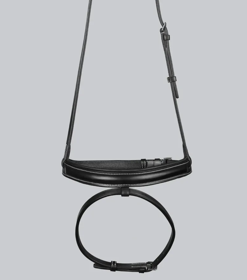 Premier Equine Padded Noseband For Pro Elevator Bridle - Black-2