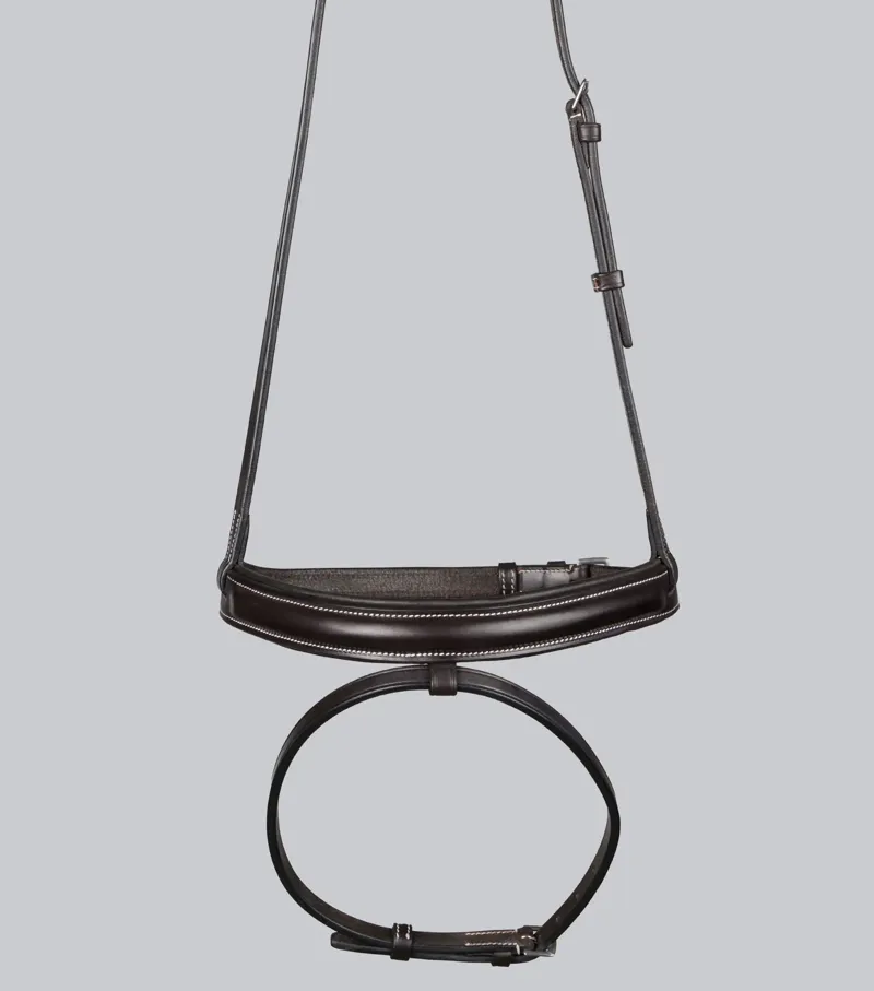 Premier Equine Padded Noseband For Pro Elevator Bridle - Dark Havana-2