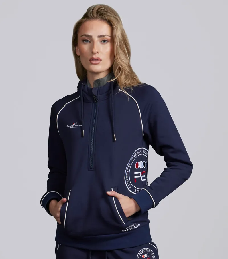 Premier Equine Team Quarter Zip Hoodie - Navy-1
