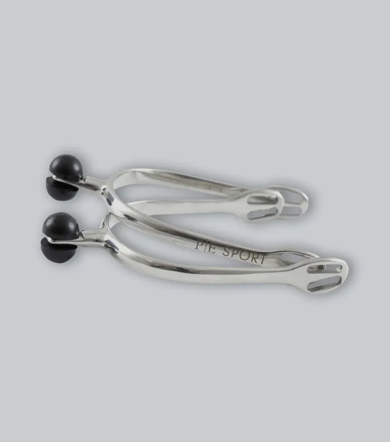 Premier Equine Plastic Roller Ball Spurs - Silver