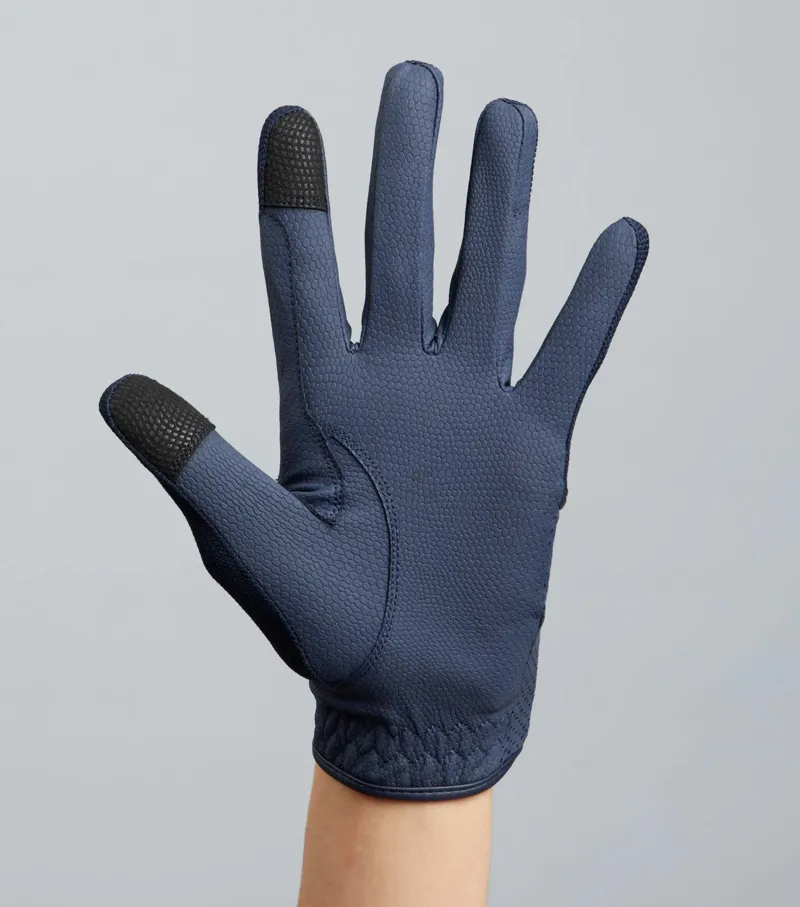 Premier Equine Presa Mesh Riding Gloves - Navy-5