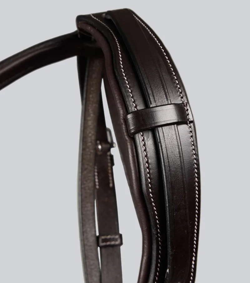 Premier Equine Pro Elevator Bridle - Dark Havana-3