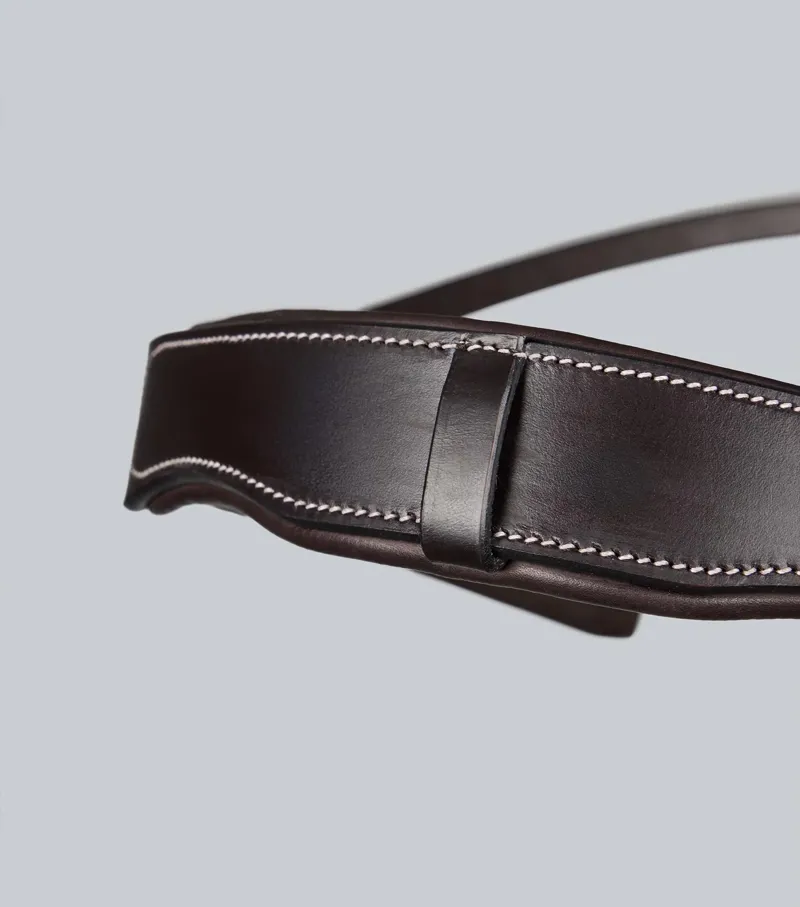 Premier Equine Pro Elevator Bridle Headpiece - Dark Havana-2
