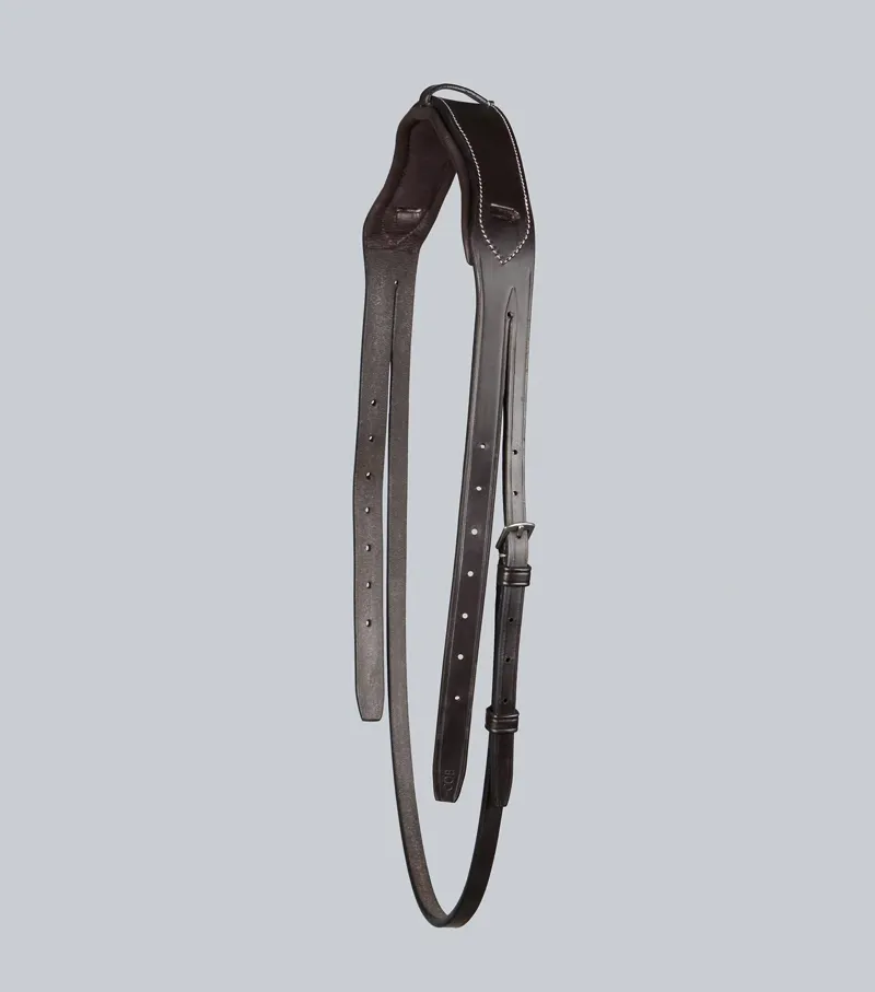 Premier Equine Pro Elevator Bridle Headpiece - Dark Havana-4