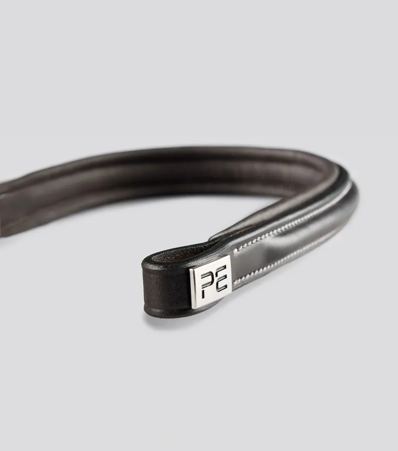 Premier Equine Padded Browband For Pro Elevator Bridle - Dark Havana-2