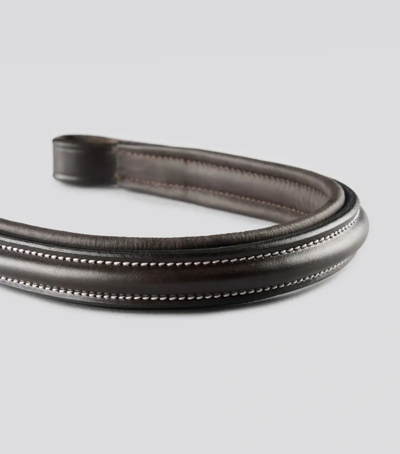 Premier Equine Padded Browband For Pro Elevator Bridle - Dark Havana-3