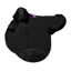 KM Elite Half Lined GP Numnah - Black/Black - One Size
