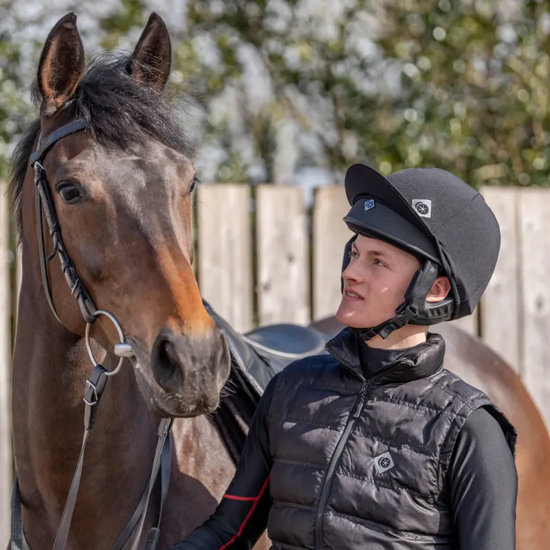 Charles Owen Race II Skull Riding Hat - Black-3