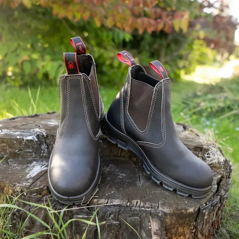 Redback USBOK Steel Toe Safety Boots - Brown-4