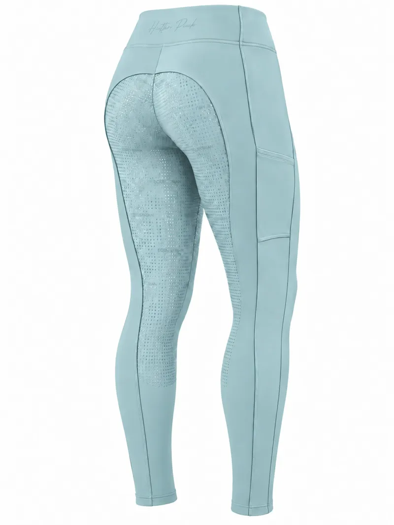 Hatton Park Orleton Childrens Riding Tights - Reef Waters-1