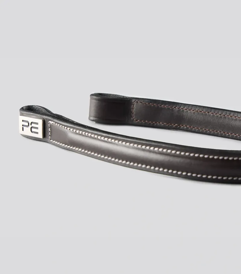Premier Equine Raised Jump Browband - Dark Havana-3