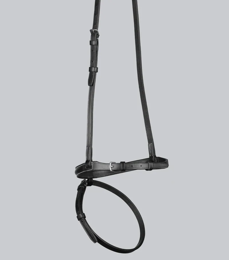 Premier Equine Raised Jumping Noseband - Black-2