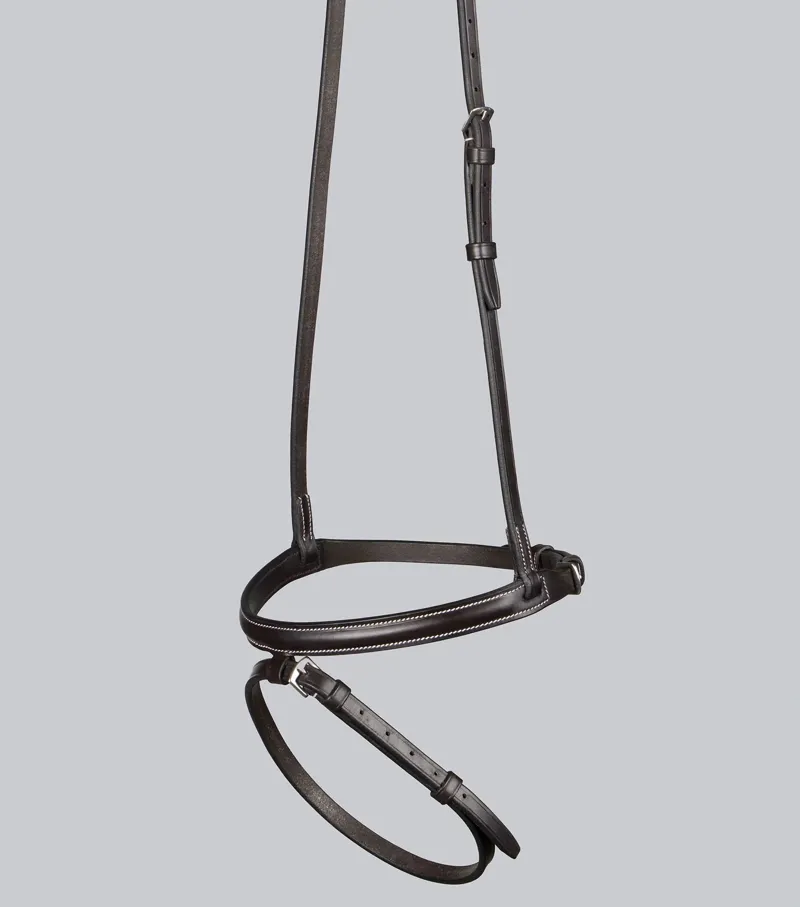 Premier Equine Raised Jumping Noseband - Dark Havana
